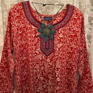 MAPLE CLOTHING * Boho Ethnic Patterned Tunic/Mini Dress